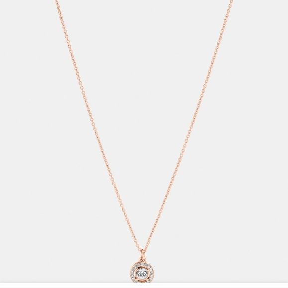 Coach rose gold tone necklace - Picture 2 of 10